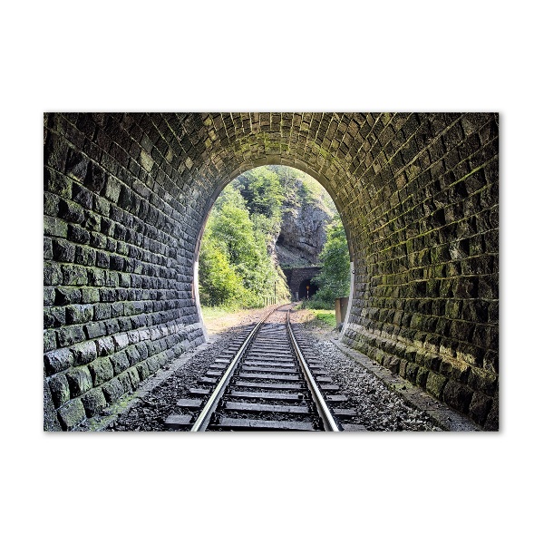 Foto obraz szkło akryl Tunel kolejowy