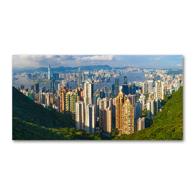 Foto obraz szkło akryl Hongkong panorama