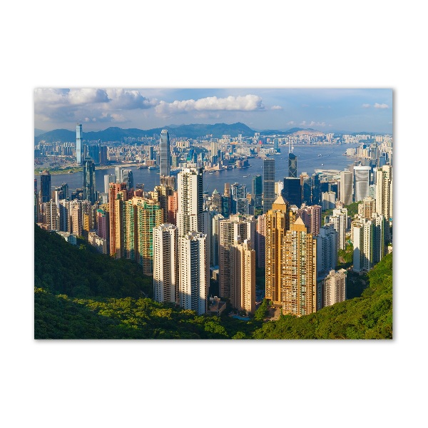 Foto obraz szkło akryl Hongkong panorama