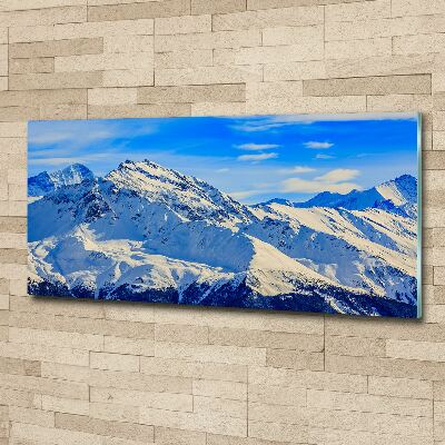 Foto obraz na ścianę akryl Alpy zimą