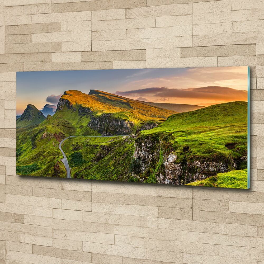 Foto obraz szkło akryl Wzgórza Szkocji