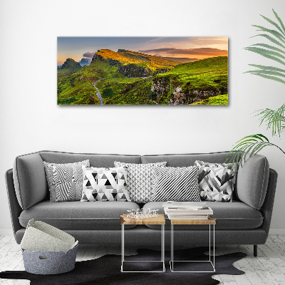 Foto obraz szkło akryl Wzgórza Szkocji
