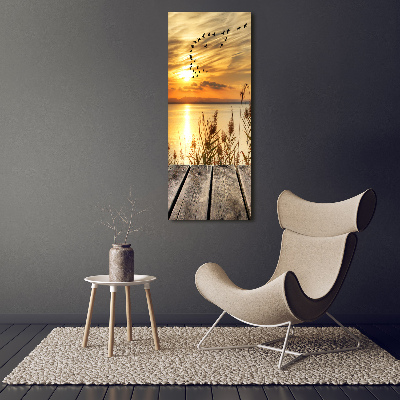 Obraz zdjęcie szkło akryl pionowy Zachód słońca
