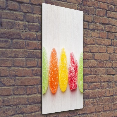 Obraz zdjęcie szkło akryl pionowy Kolorowe żelki
