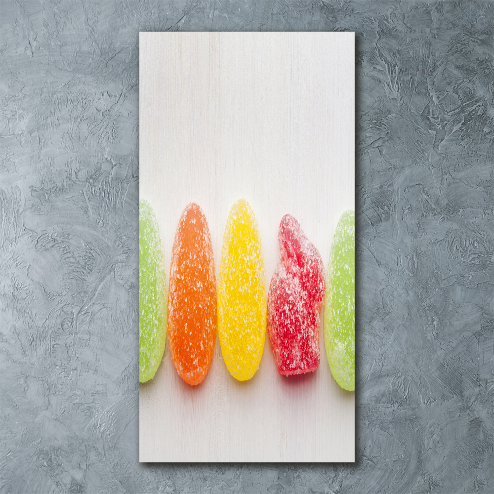 Obraz zdjęcie szkło akryl pionowy Kolorowe żelki