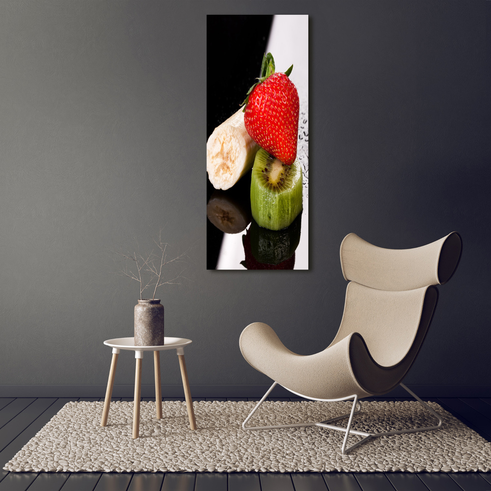 Obraz zdjęcie na ścianę szkło akrylowe pionowy Owoce