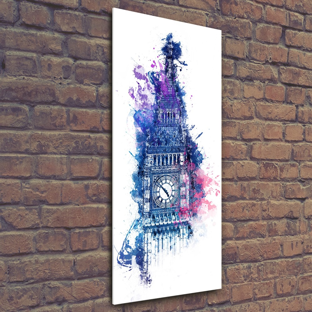 Obraz zdjęcie na ścianę akryl pionowy Kolorowy Big Ben