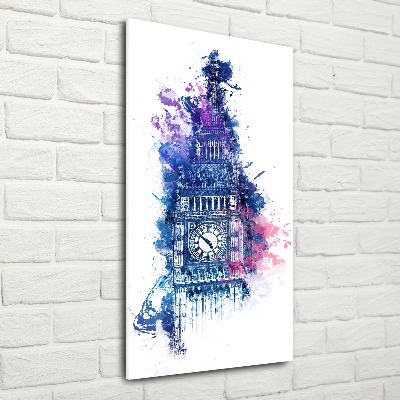 Obraz zdjęcie na ścianę akryl pionowy Kolorowy Big Ben