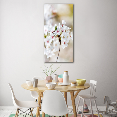 Obraz zdjęcie szkło akryl pionowy Kwiaty wiśni