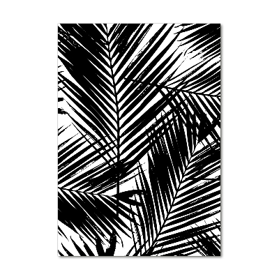Obraz zdjęcie na ścianę akryl pionowy Liście palmy