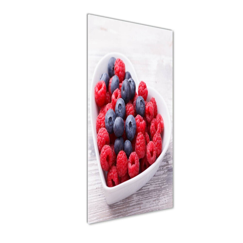 Obraz zdjęcie szkło akryl pionowy Maliny i jagody