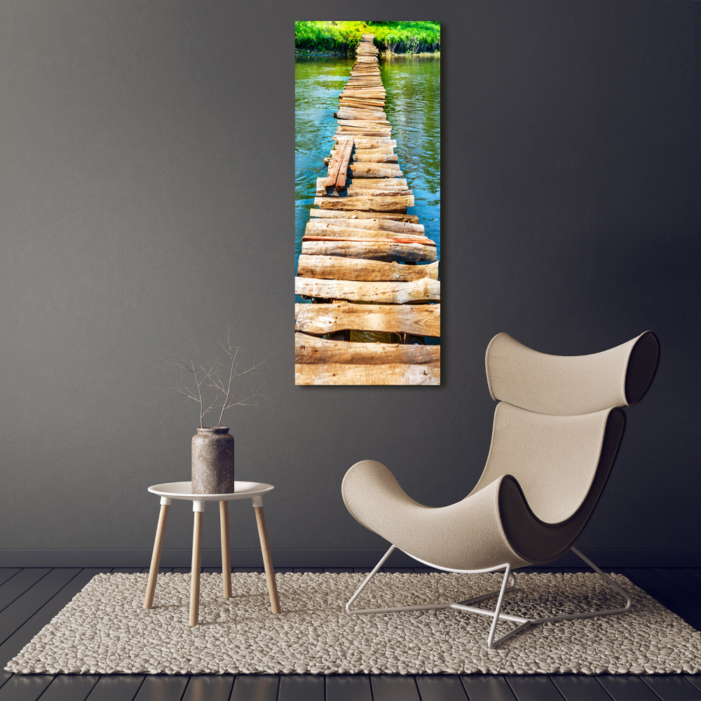 Obraz zdjęcie szkło akryl pionowy Drewniany most