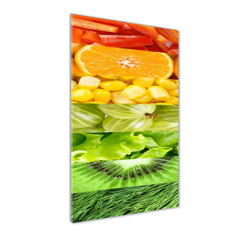 Obraz zdjęcie szkło akryl pionowy Owoce i warzywa
