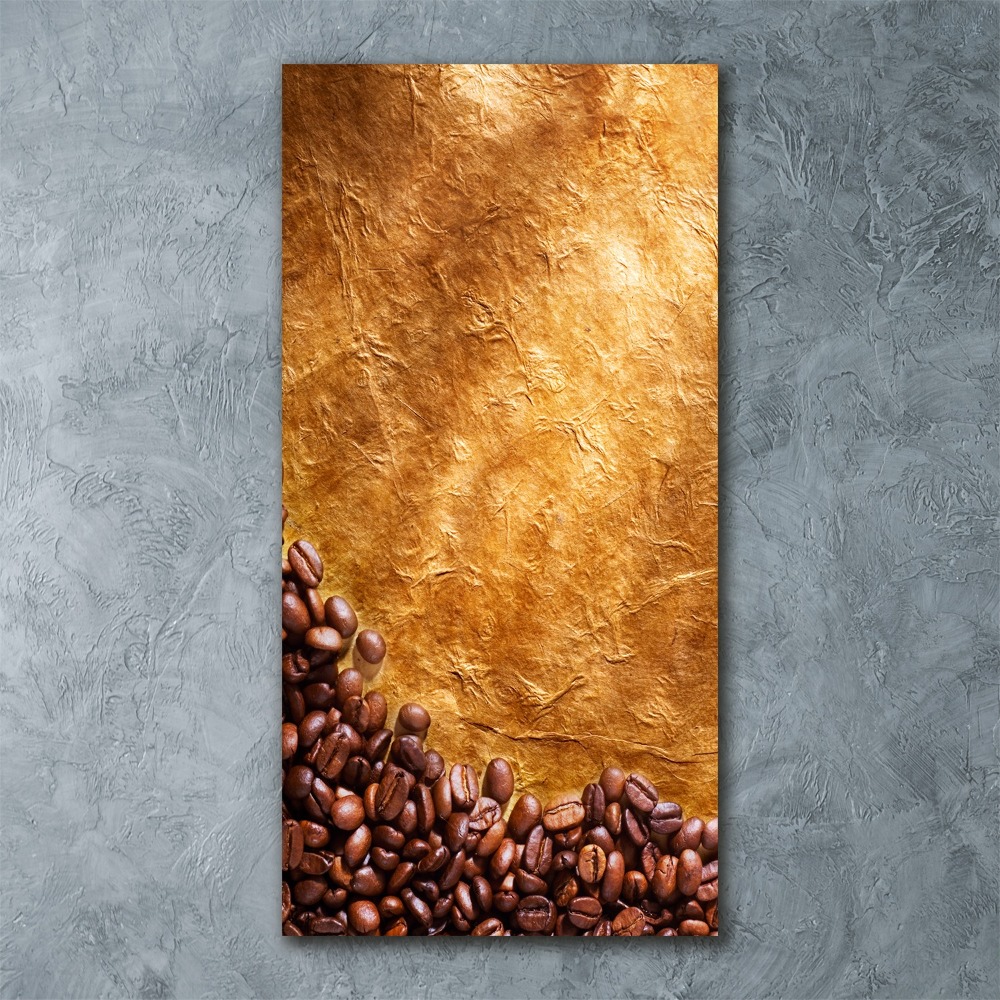 Obraz zdjęcie na ścianę akryl pionowy Ziarna kawy