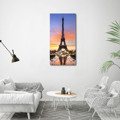 Foto obraz szkło akryl pionowy Wieża Eiffla Paryż