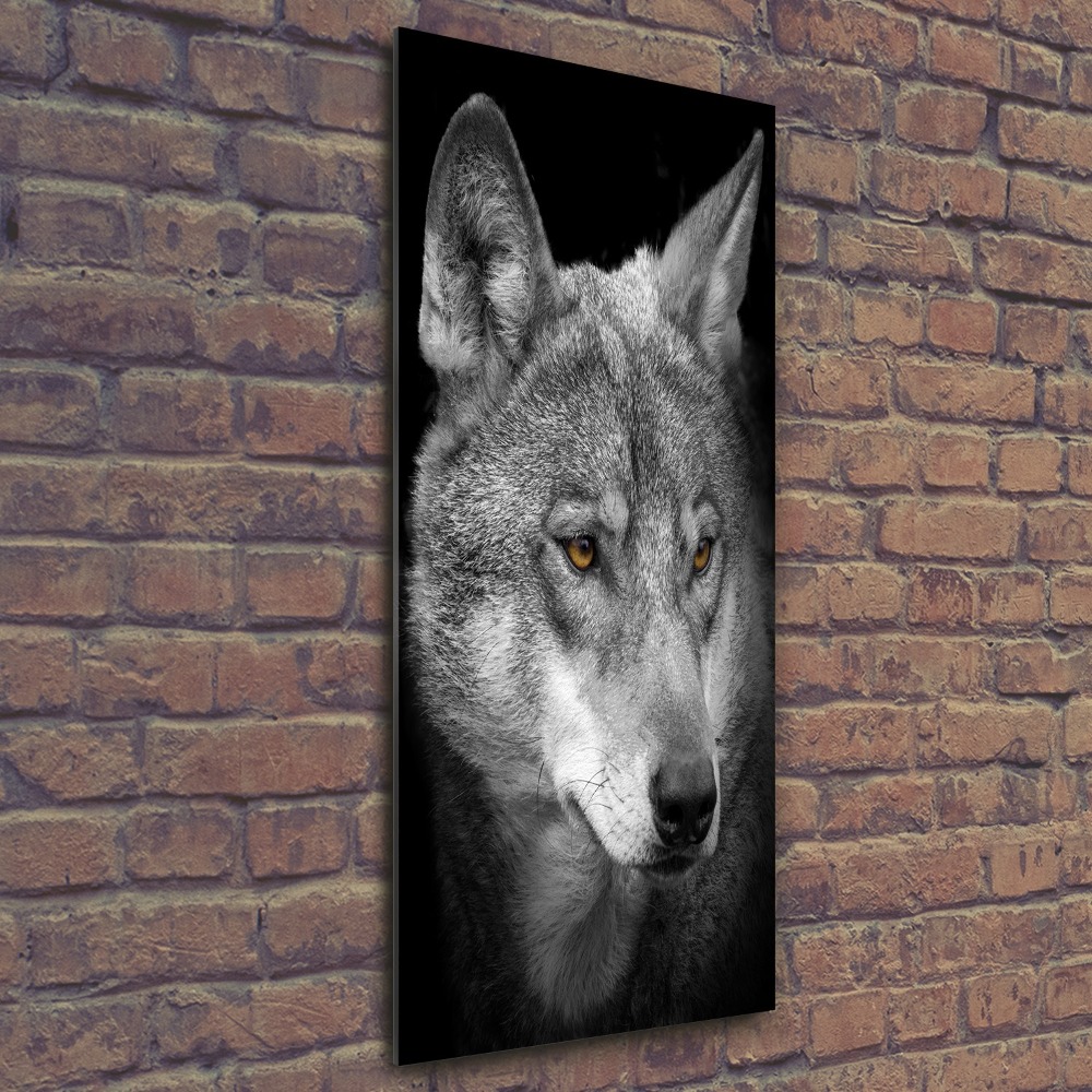 Foto obraz na ścianę akryl pionowy Portret wilka