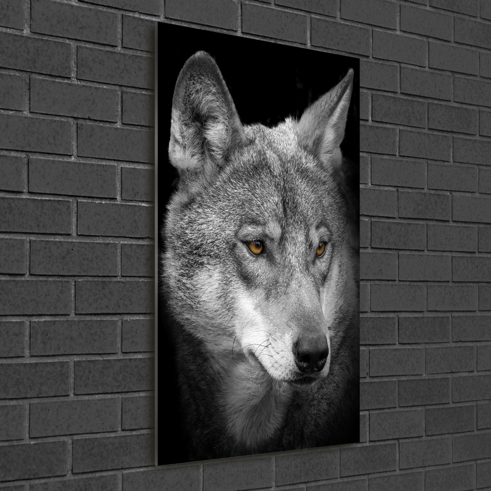 Foto obraz na ścianę akryl pionowy Portret wilka