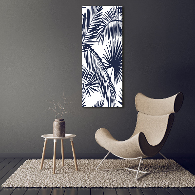 Obraz zdjęcie szkło akryl pionowy Liście palmy