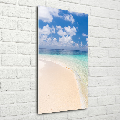 Obraz zdjęcie szkło akryl pionowy Plaża Malediwy