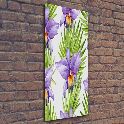 Obraz zdjęcie szkło akryl pionowy Orchidea i palmy