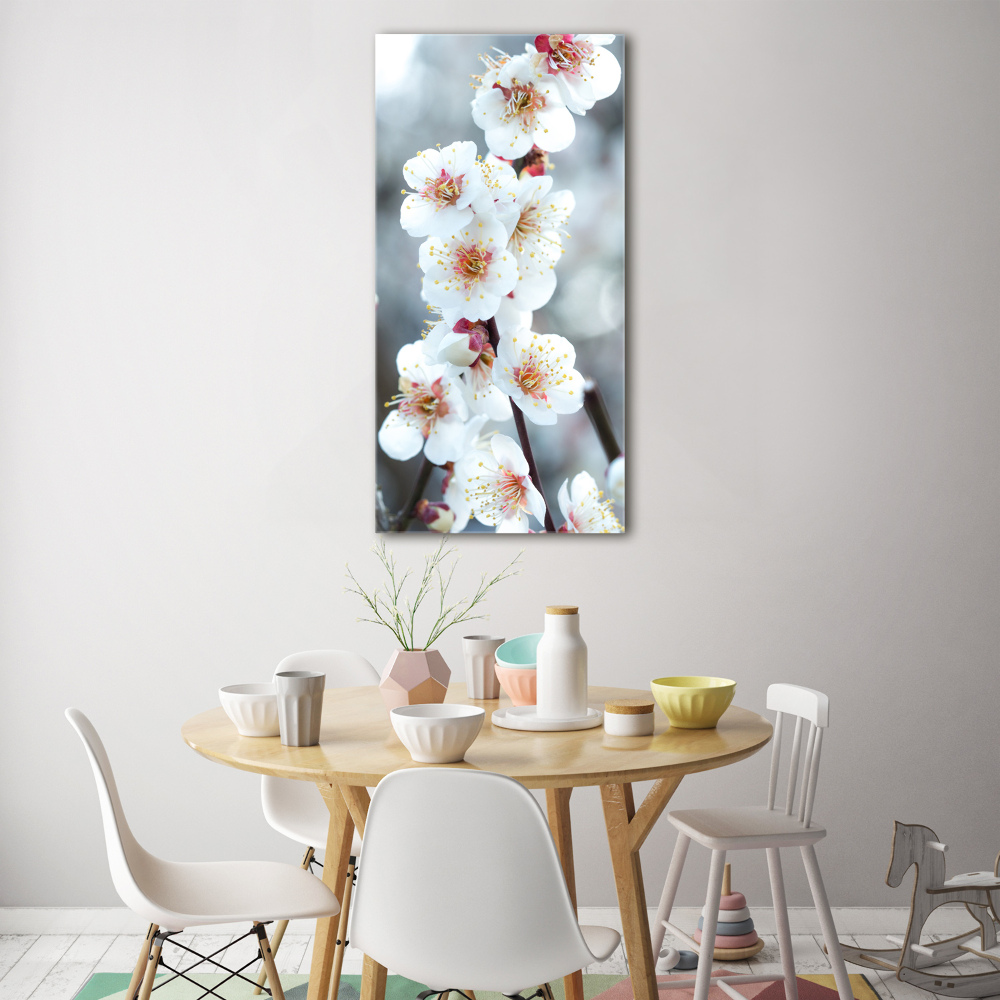 Obraz zdjęcie akryl pionowy Kwiaty wiśni