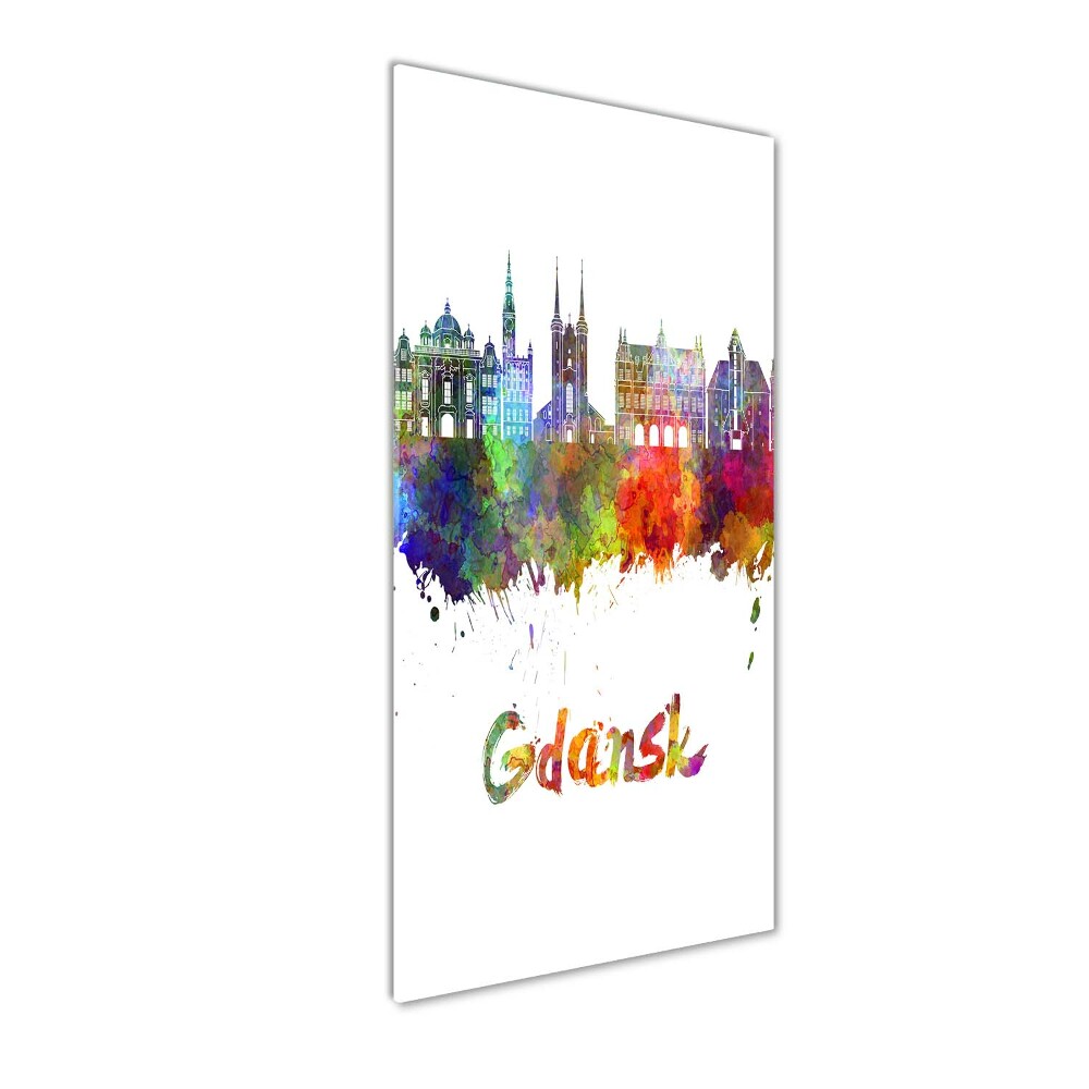 Foto obraz szkło akryl pionowy Kolorowy Gdańsk