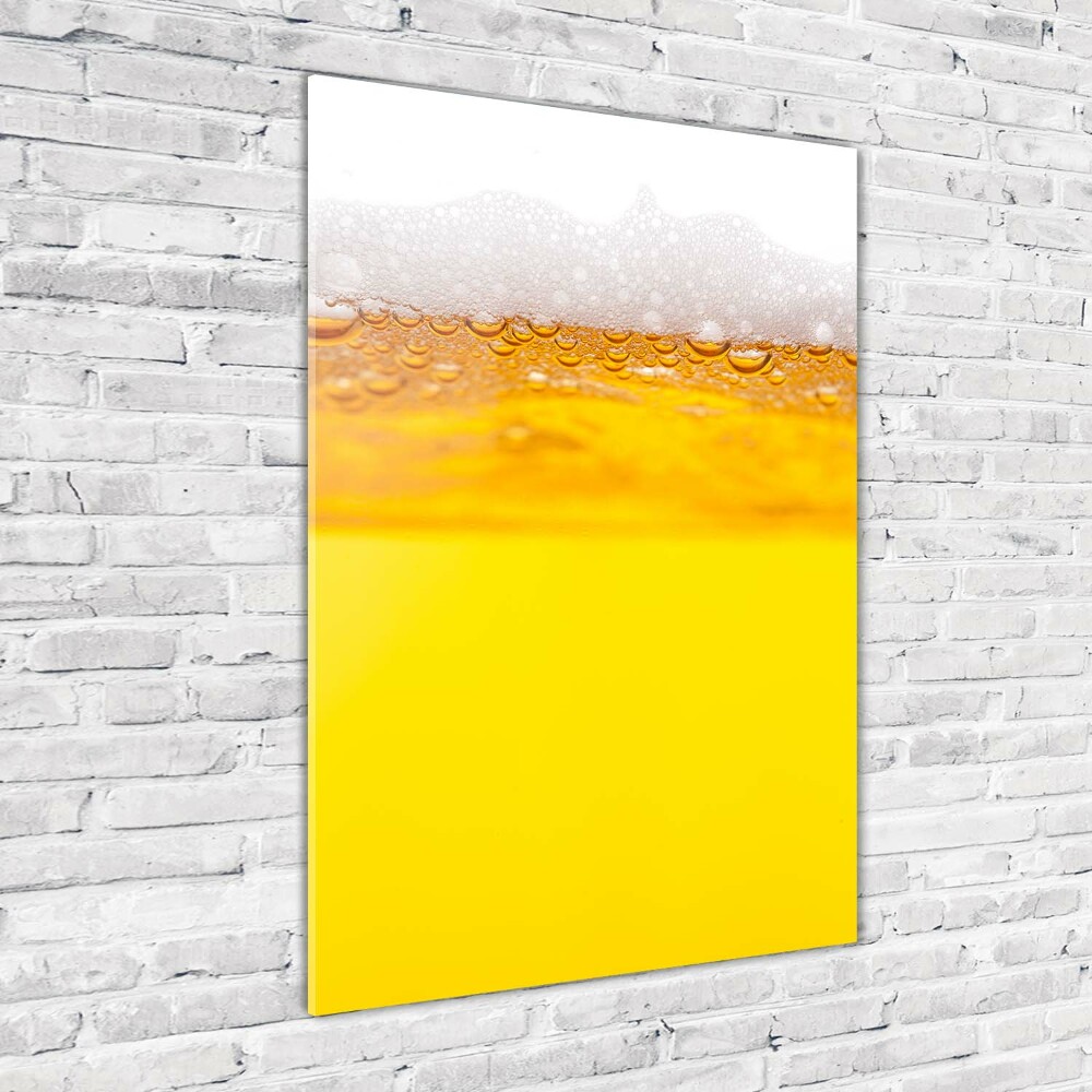 Fotoobraz na ścianę szkło akrylowe pionowy Piwo