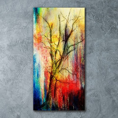 Obraz zdjęcie na scianę akrylowy pionowy Abstrakcyjne drzewo