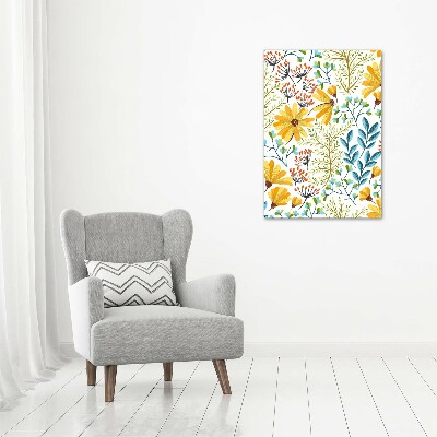 Obraz zdjęcie szkło akryl pionowy Polne kwiaty