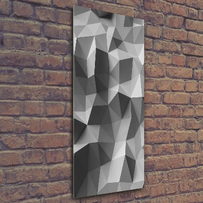 Foto obraz nowoczesny duży akrylowy pionowy Abstrakcja trójkąty