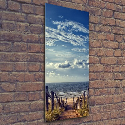 Obraz zdjęcie szkło akryl pionowy Ścieżka na plażę