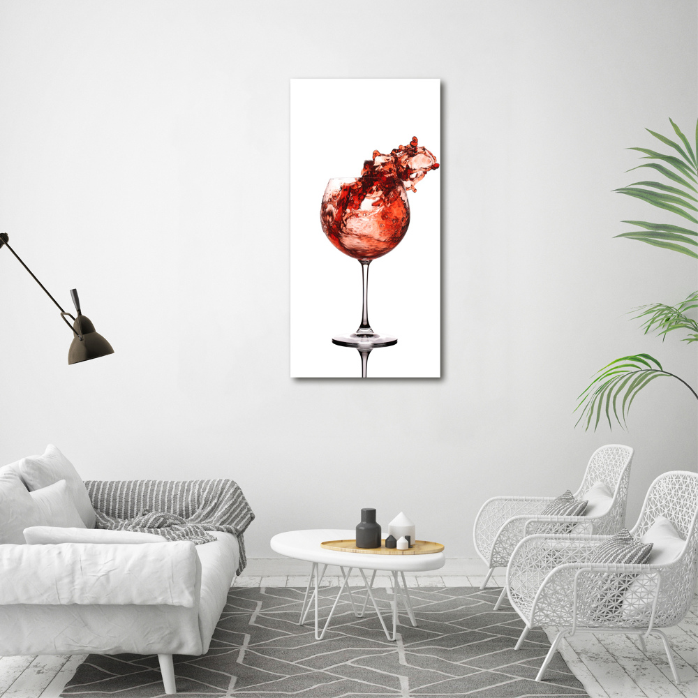 Obraz zdjęcie szkło akryl pionowy Kieliszek wina