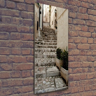 Foto obraz na ścianę szkło akrylowe pionowy Urokliwa uliczka