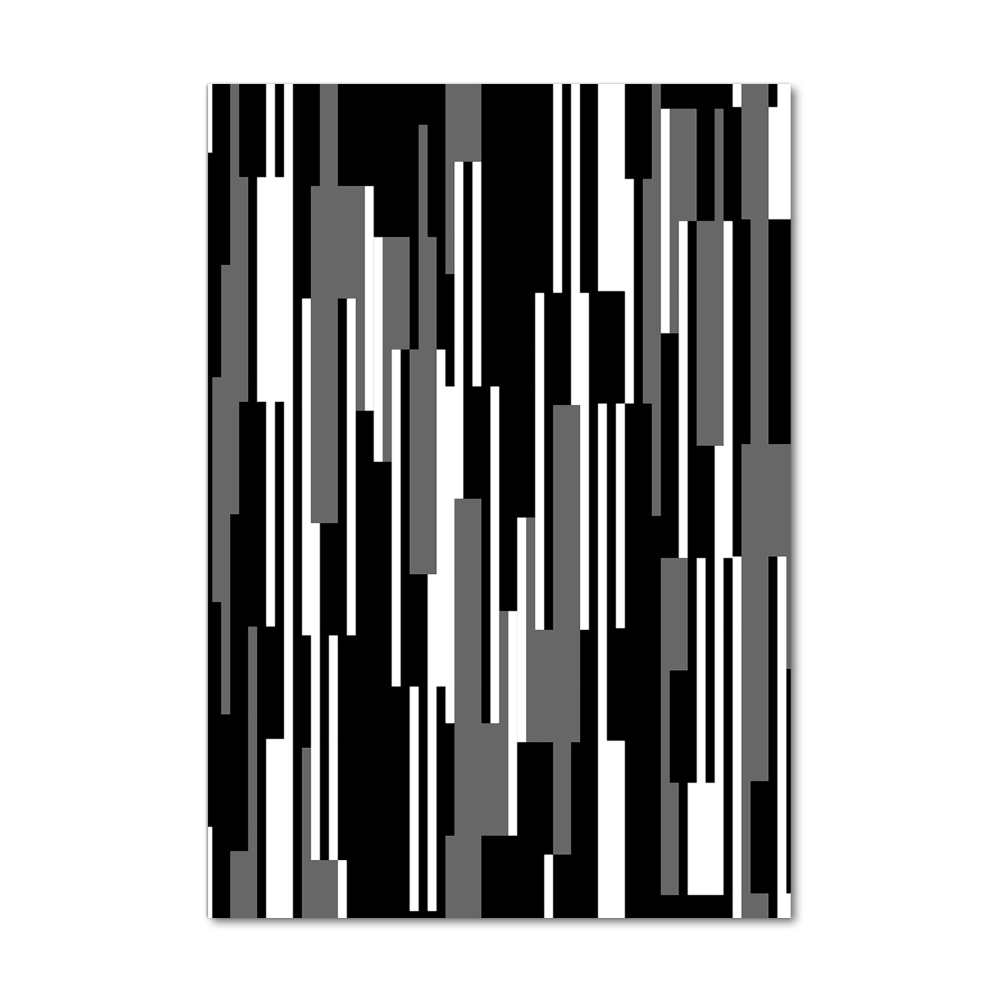 Foto obraz szkło akryl pionowy Czarno-białe linie