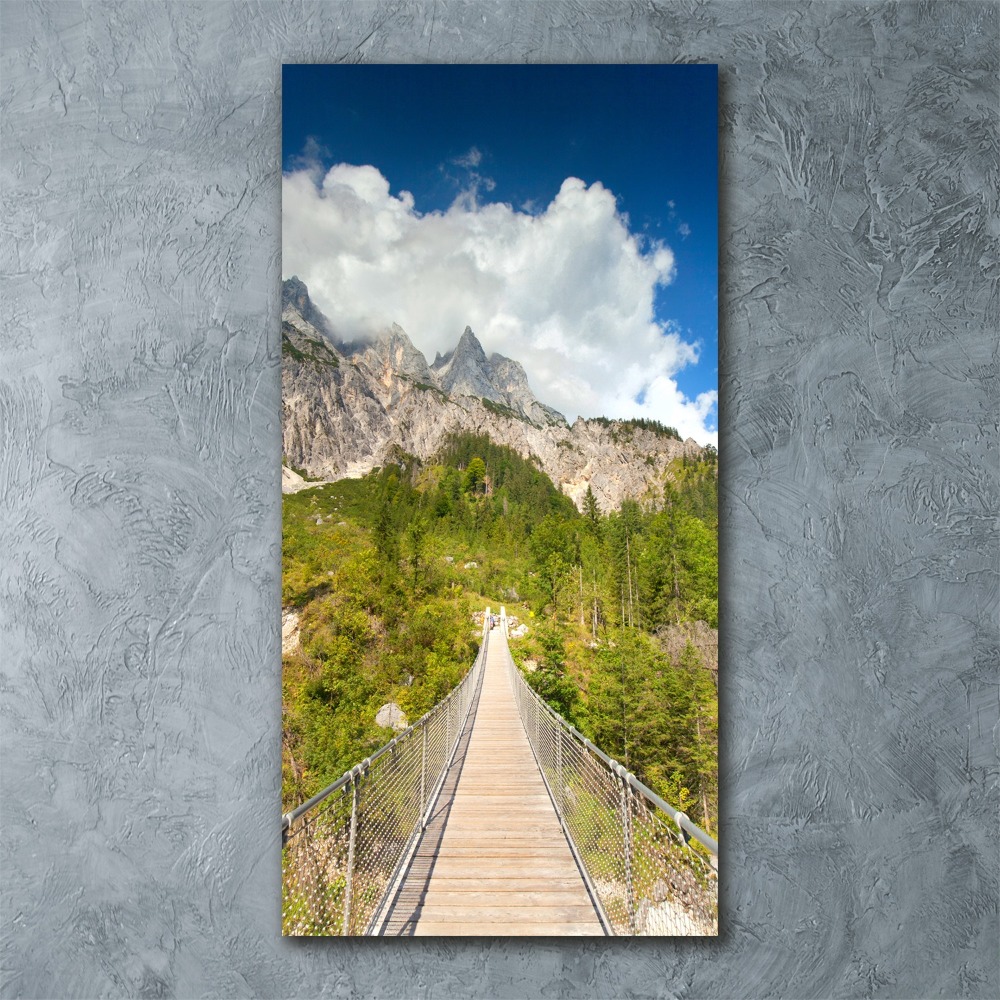 Obraz zdjęcie szkło akryl pionowy Most wiszący