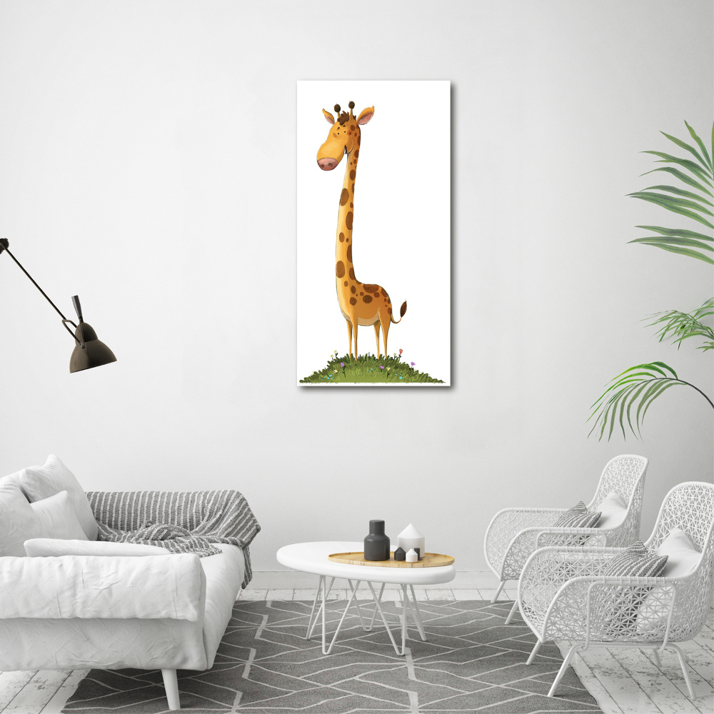 Obraz zdjęcie szkło akryl pionowy Żyrafa