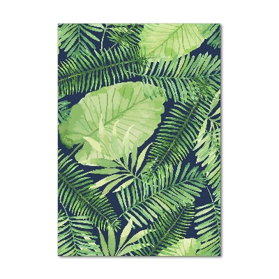 Foto obraz szkło akryl pionowy Tropikalne liście