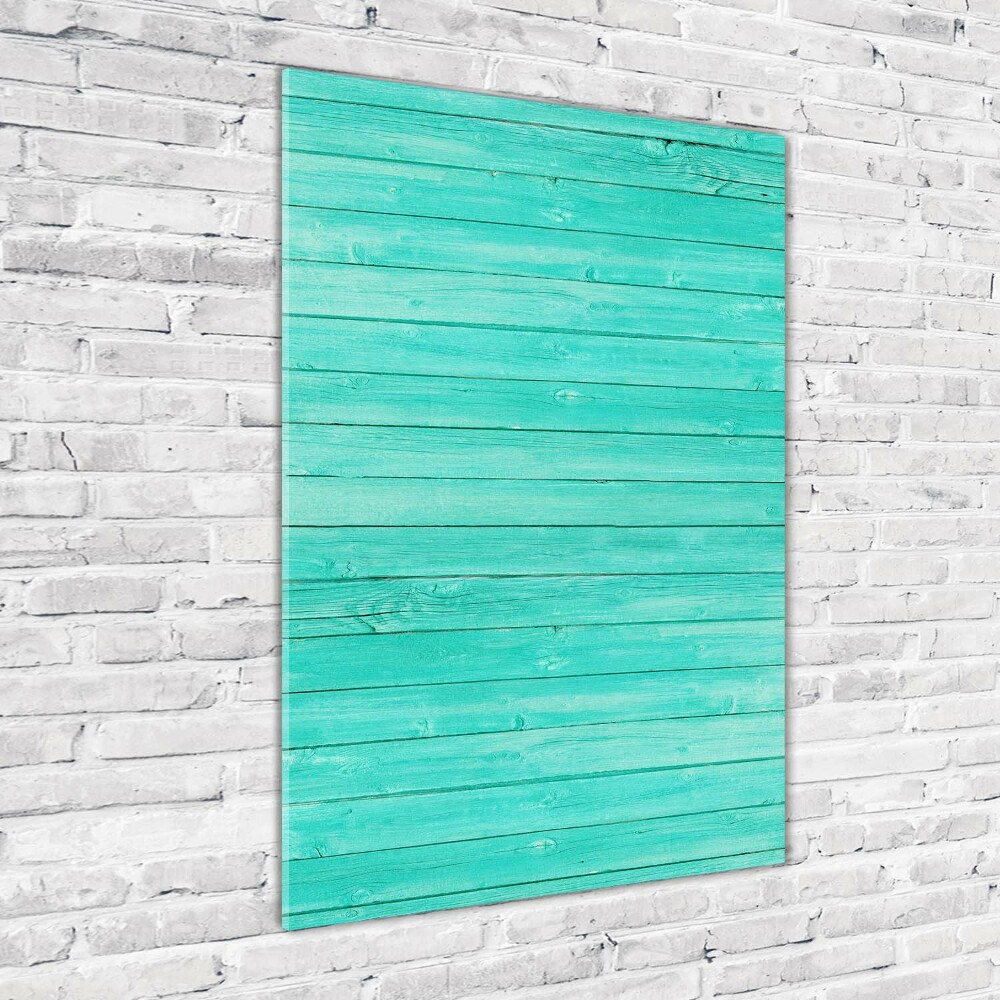 Foto obraz szkło akryl pionowy Zielone deski