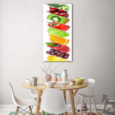 Foto obraz szkło akryl pionowy Warzywa i owoce