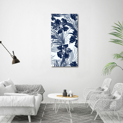 Obraz zdjęcie na ścianę akryl pionowy Tropikalne kwiaty