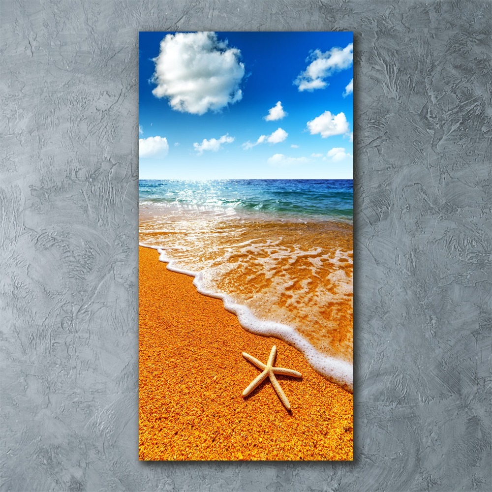 Obraz zdjęcie szkło akryl pionowy Rozgwiazda na plaży