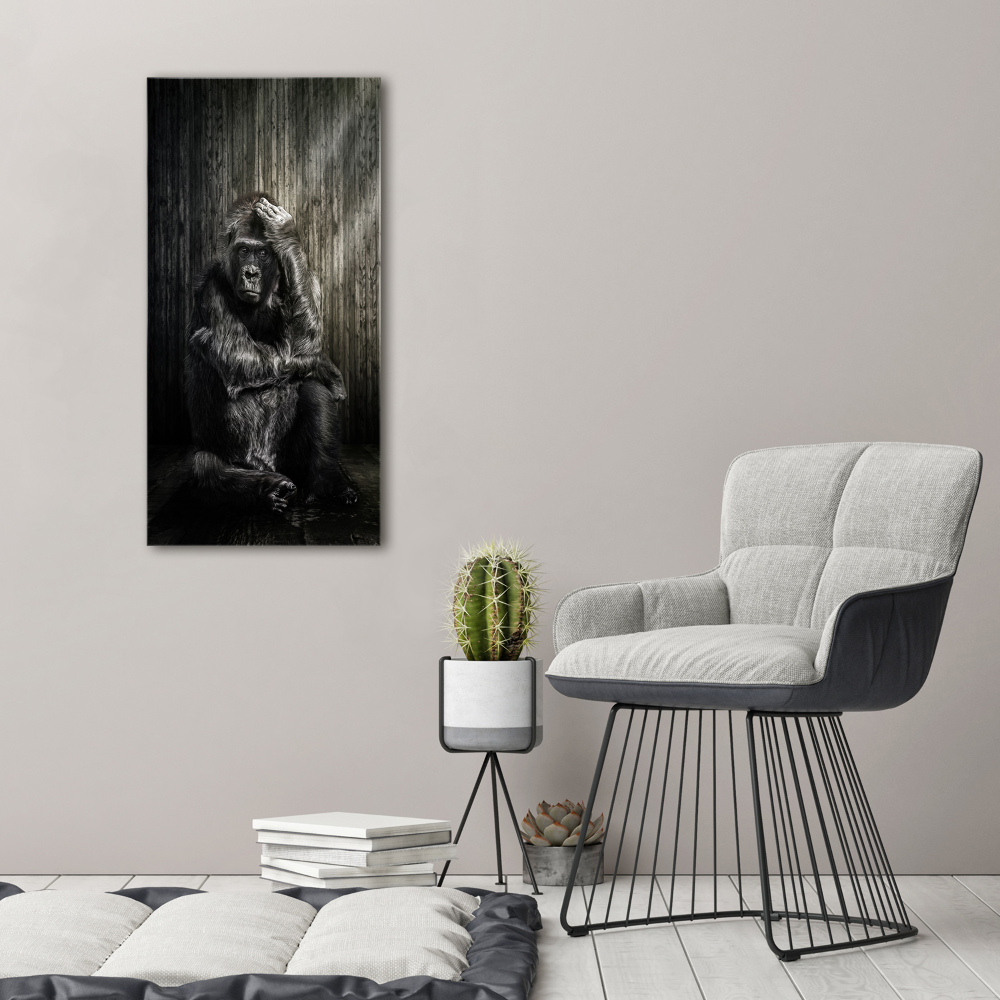 Foto obraz szkło akryl pionowy Goryl