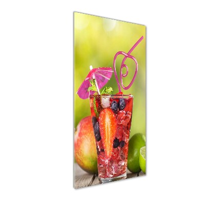 Obraz zdjęcie na ścianę szkło akrylowe pionowy Owocowy koktajl