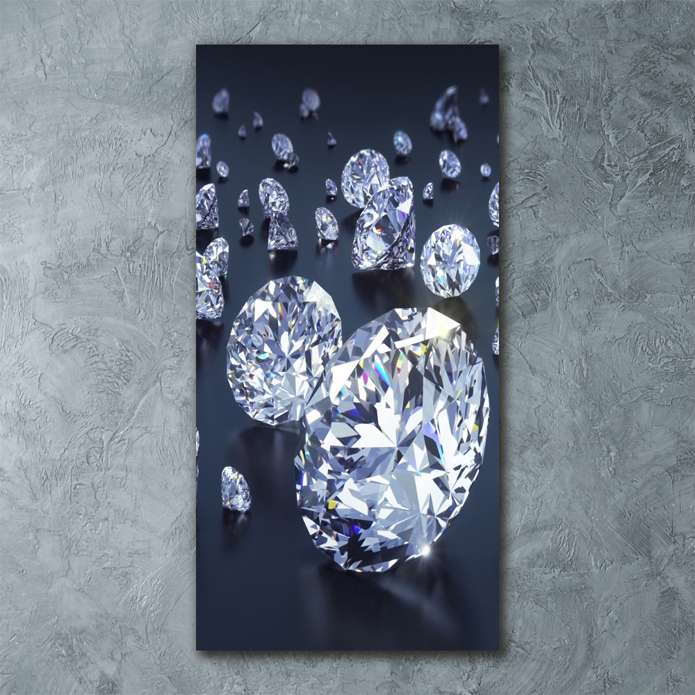 Foto obraz szkło akryl pionowy Diamenty