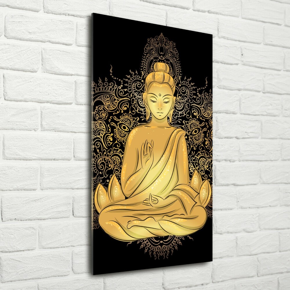 Obraz zdjęcie szkło akryl pionowy Budda i mandala