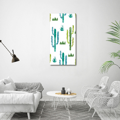 Obraz zdjęcie szkło akryl pionowy Kaktusy