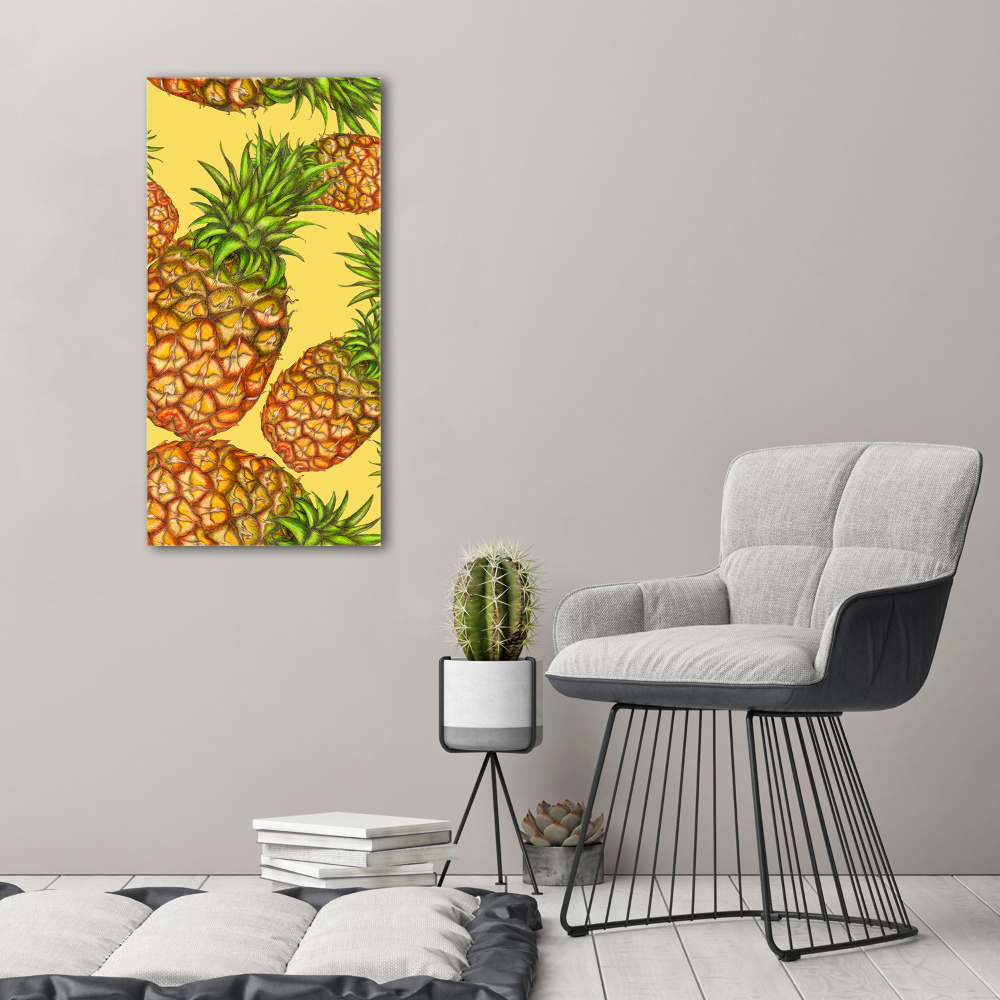 Obraz zdjęcie szkło akryl pionowy Ananasy
