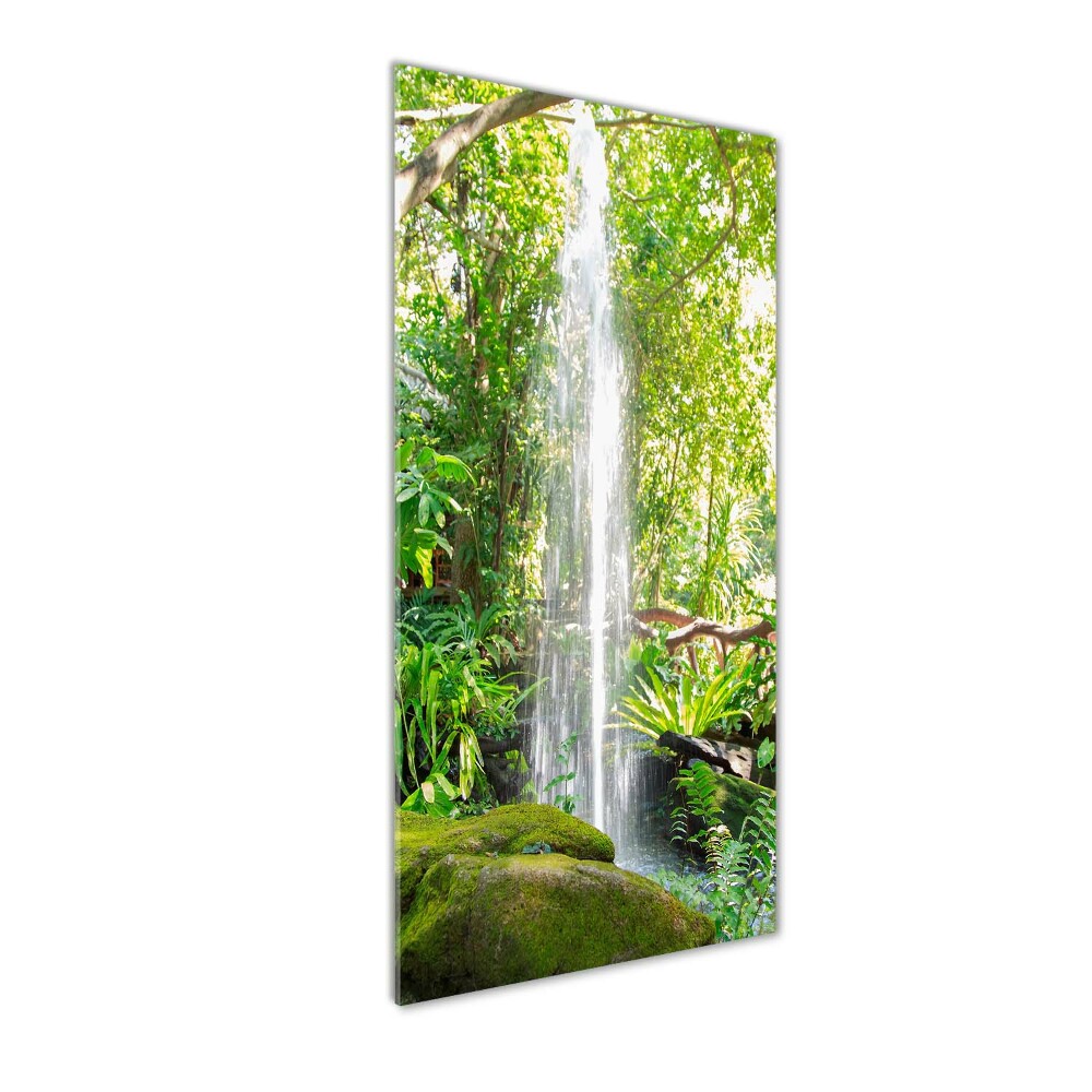 Obraz zdjęcie nowoczesny akrylowy pionowy Wodospad w dżungli