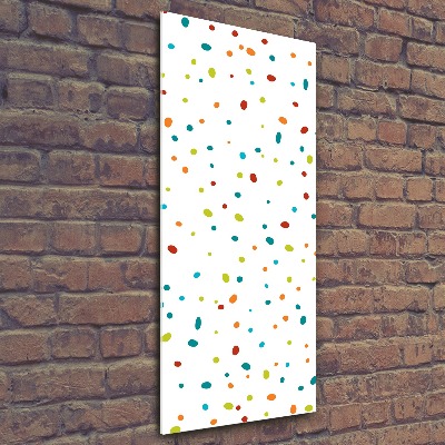 Obraz zdjęcie szkło akryl pionowy Kolorowe kropki