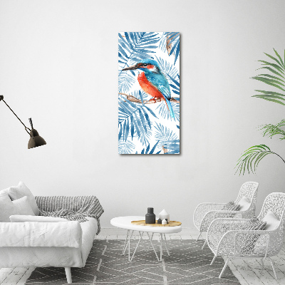 Obraz zdjęcie szkło akryl pionowy Ptaki i liście